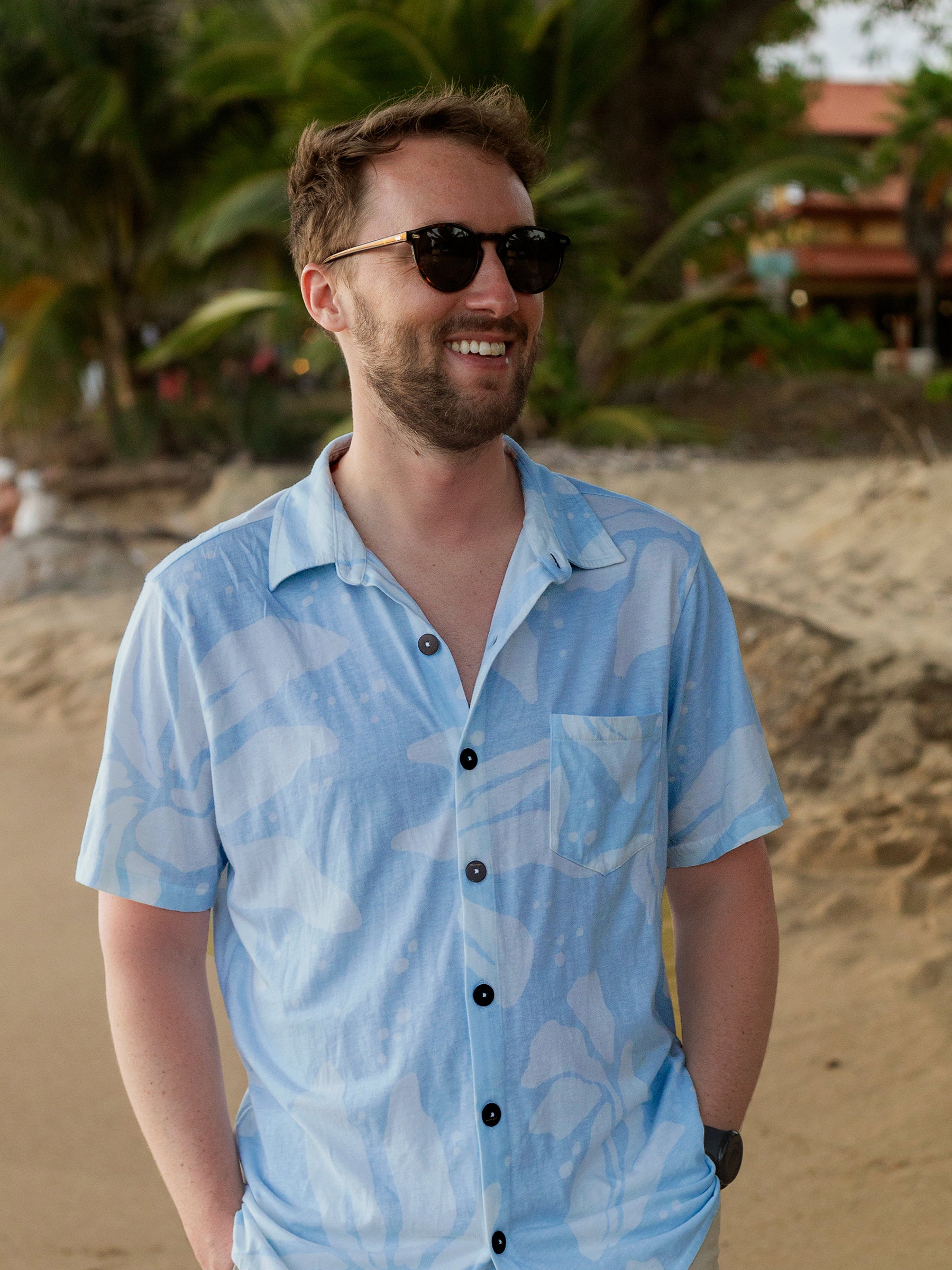 Rincón Shirt | Naupaka Blossom-Organic Tee-Happy Earth