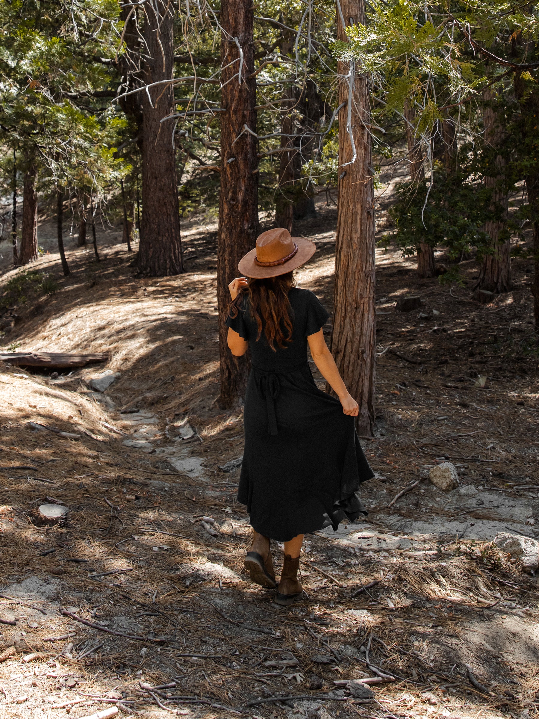 Ruffle Wrap Dress | Eclipse-Organic Dress-Happy Earth