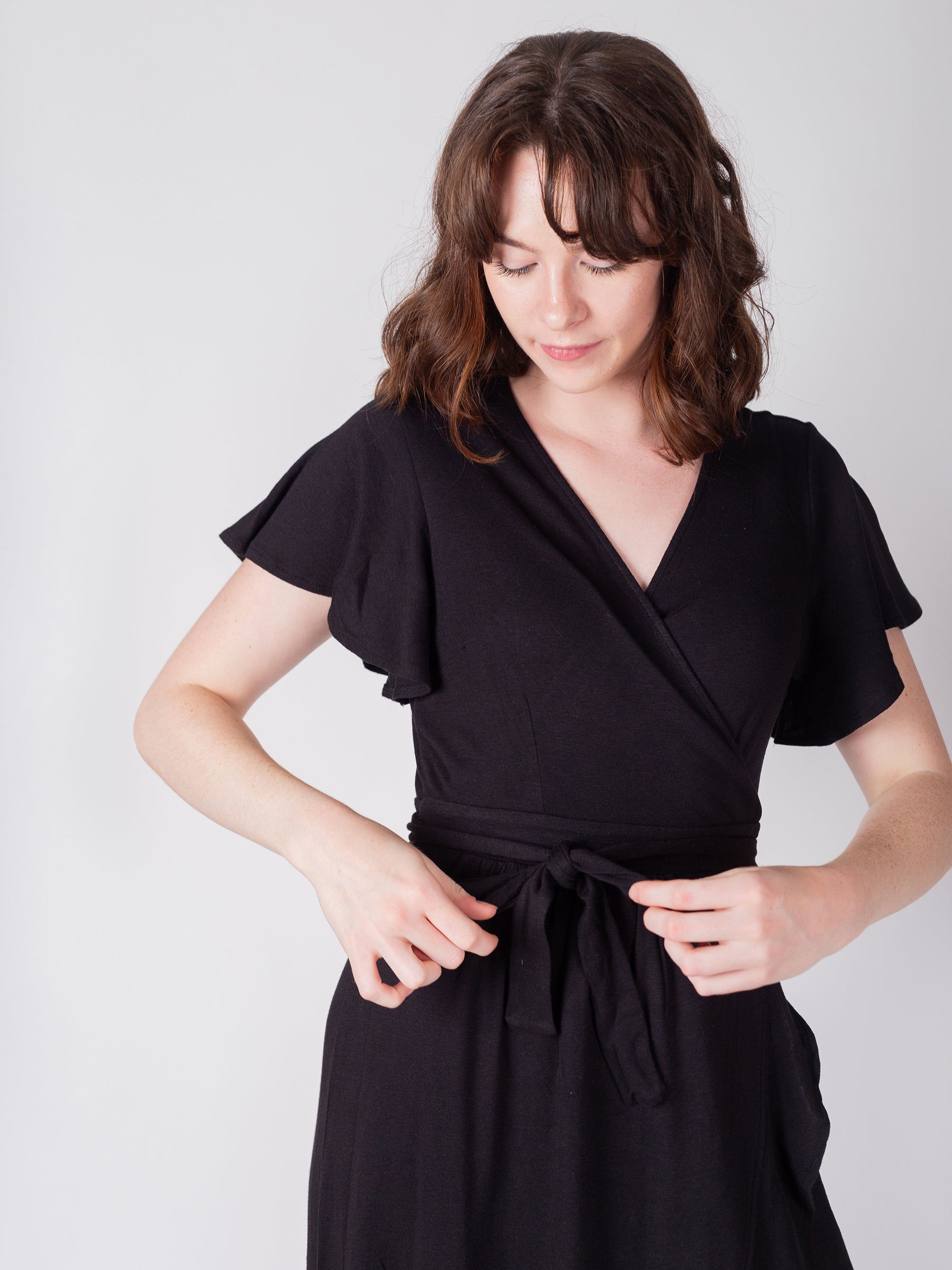 Ruffle Wrap Dress | Eclipse-Organic Dress-Happy Earth