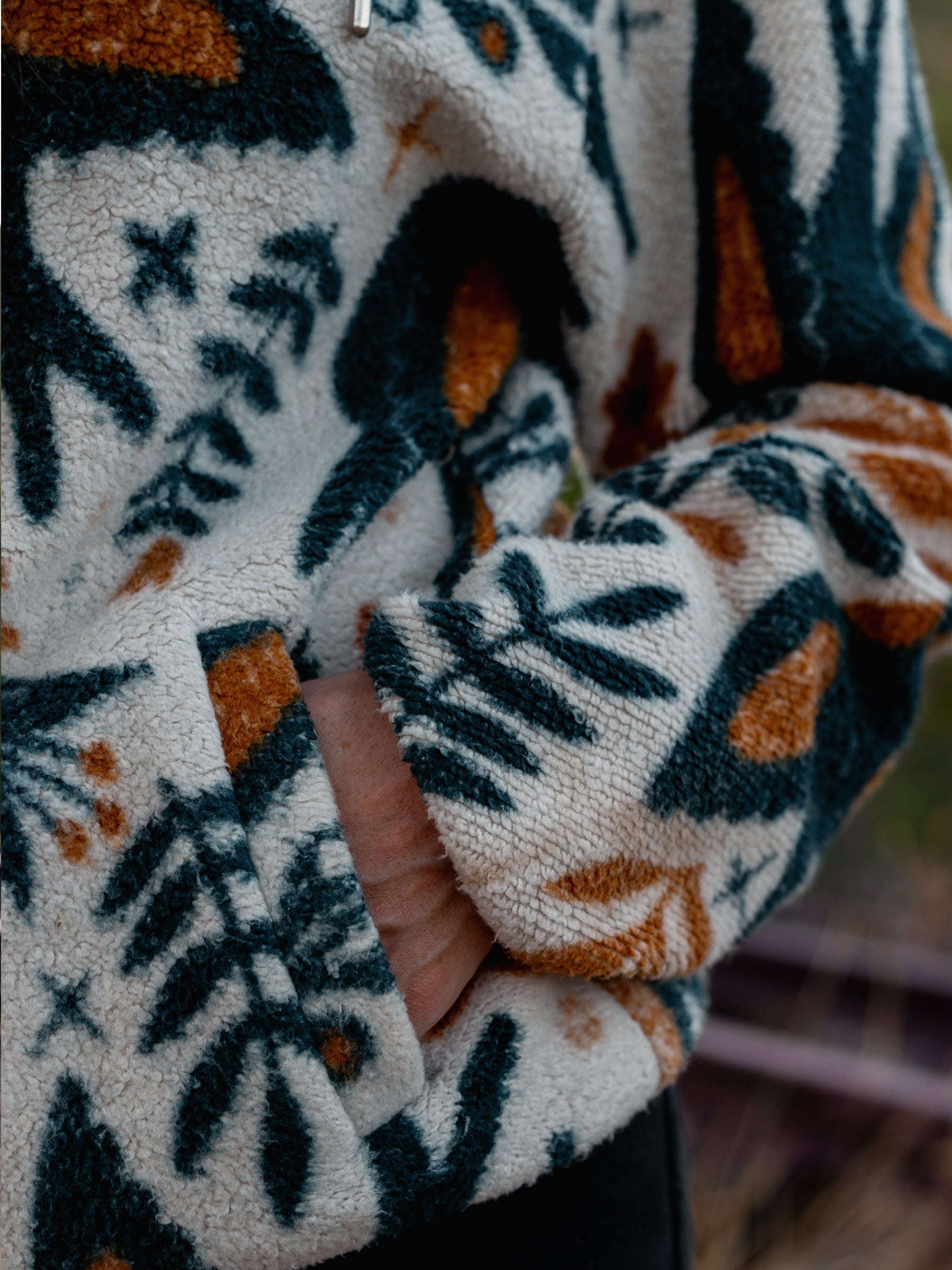 Hygge Sherpa, a Organic Jacket by Happy Earth Apparel