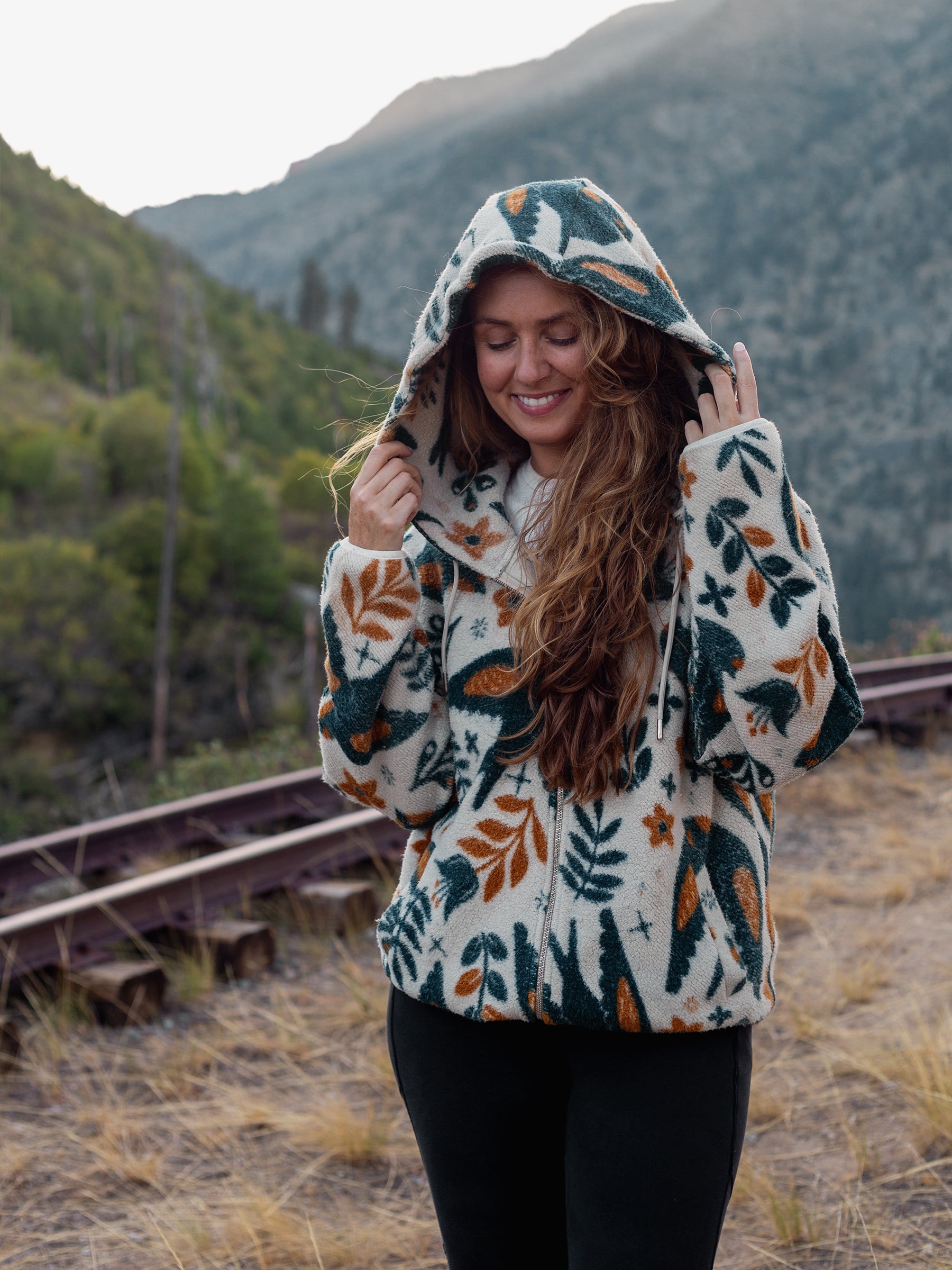 Hygge Sherpa, a Organic Jacket by Happy Earth Apparel