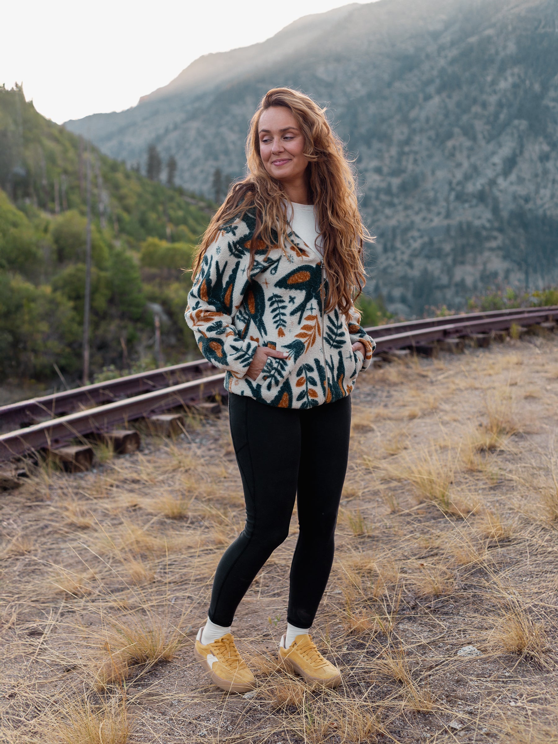 Hygge Sherpa, a Organic Jacket by Happy Earth Apparel
