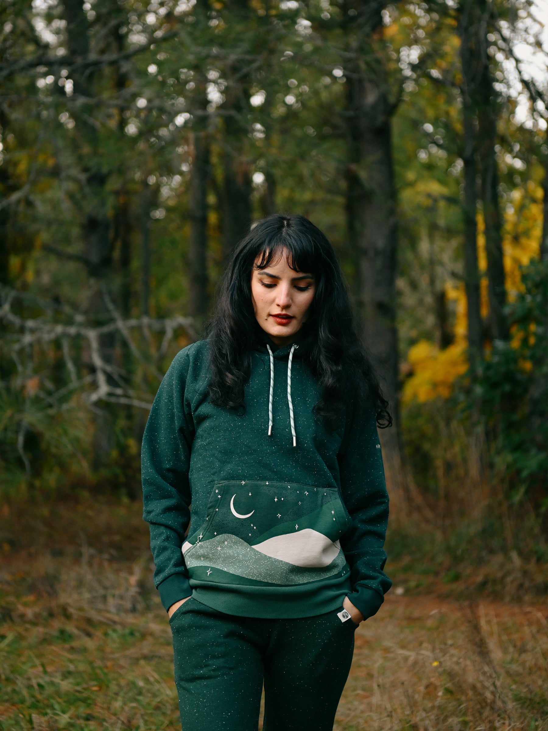 Stargaze Hoodie - Organic Cotton Fleeced Sweatshirt | Happy Earth