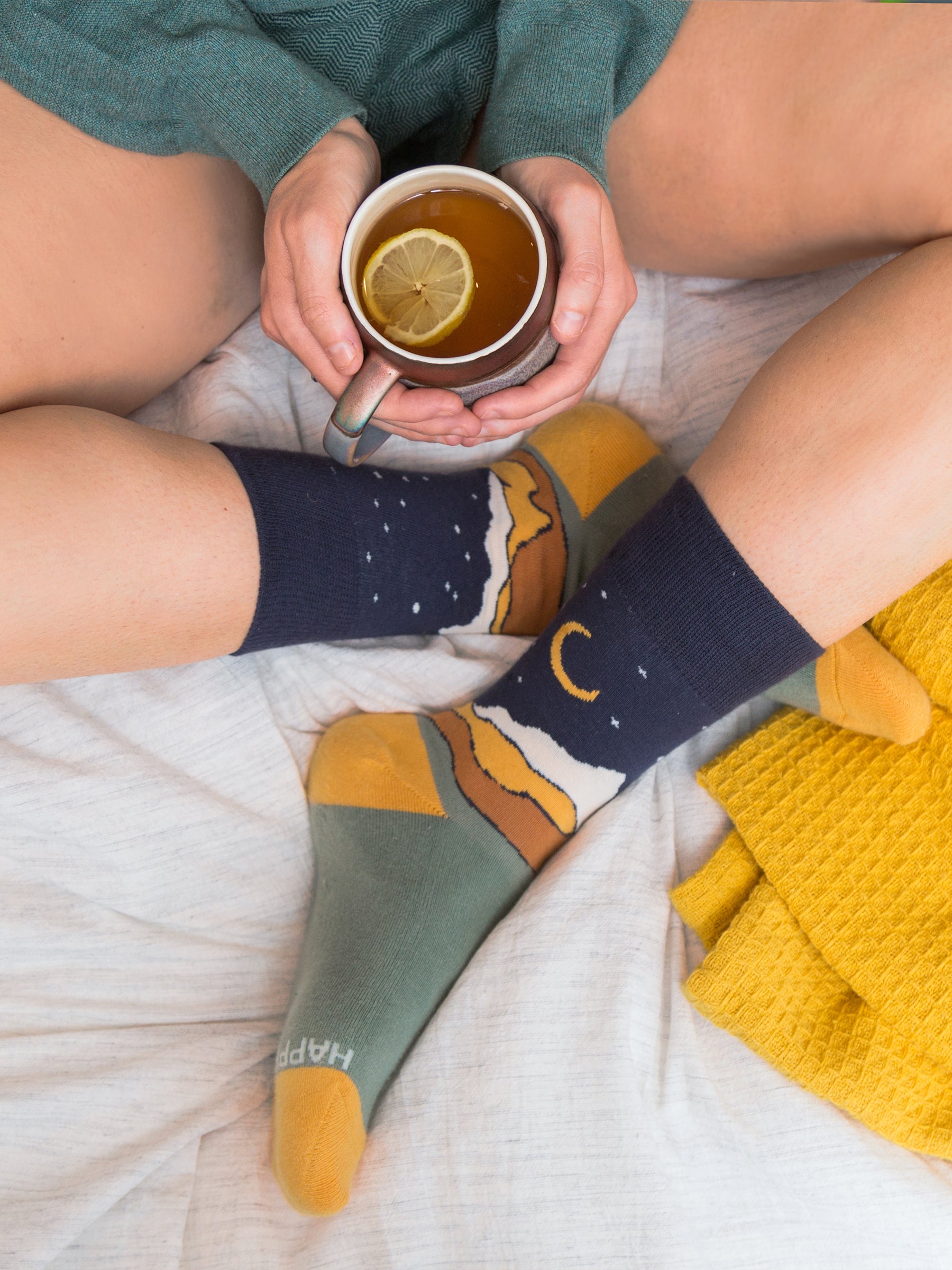 Starry Night Socks-Organic Socks-Happy Earth
