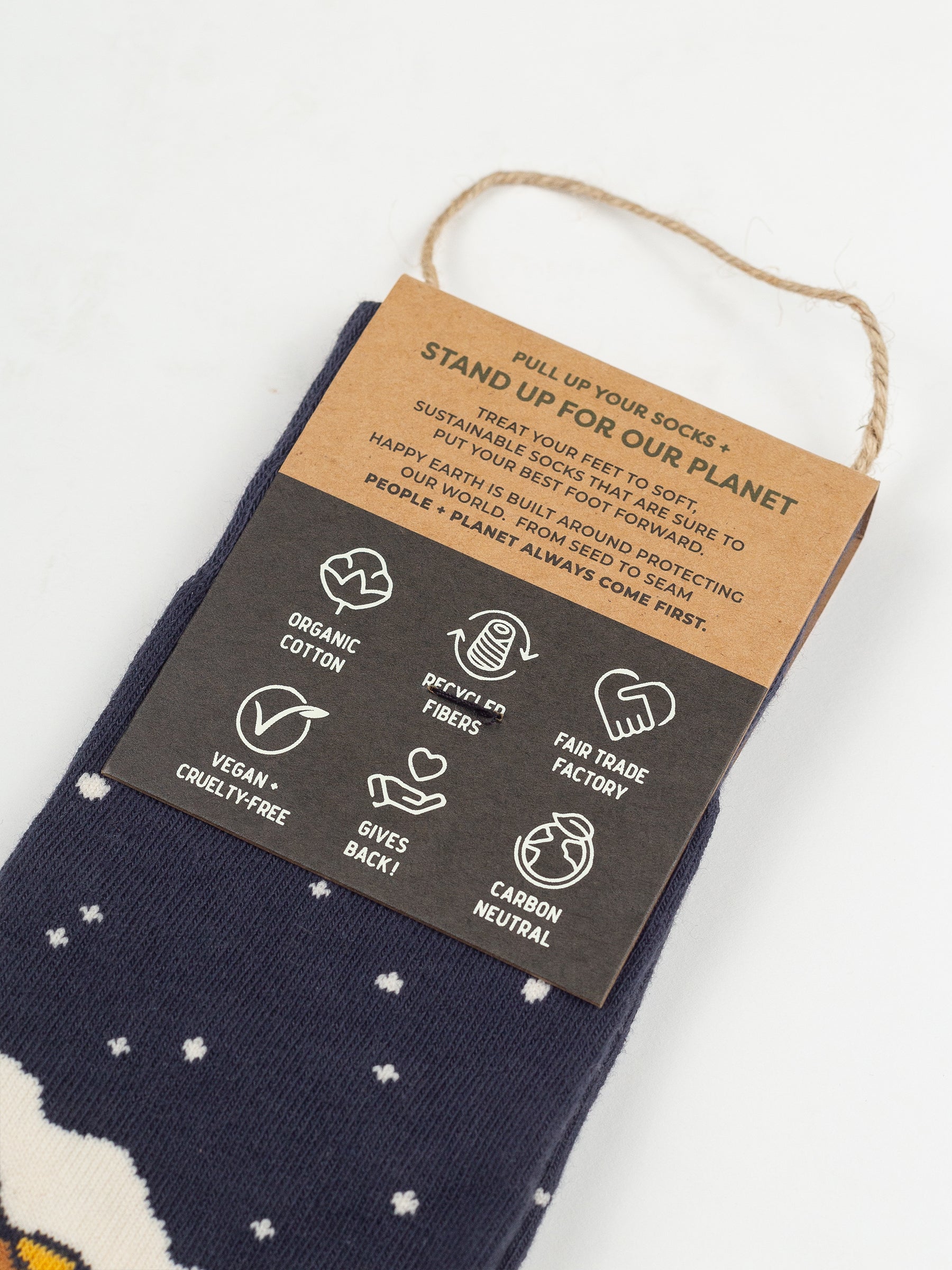 Starry Night Socks-Organic Socks-Happy Earth
