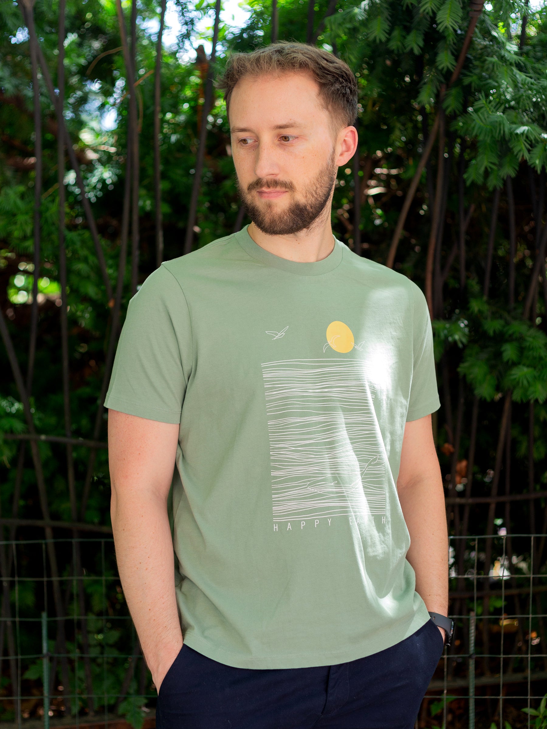 Summer Waves Tee-Organic Tee-Happy Earth