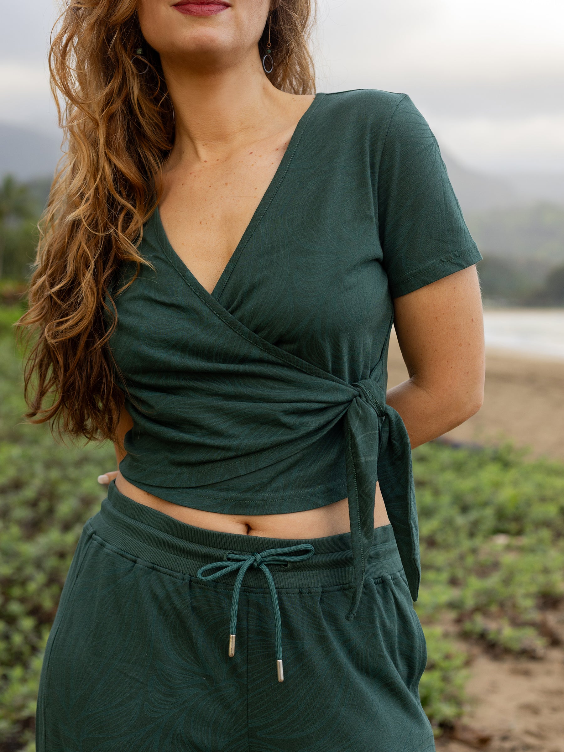 Wrap Crop Top | Tropics