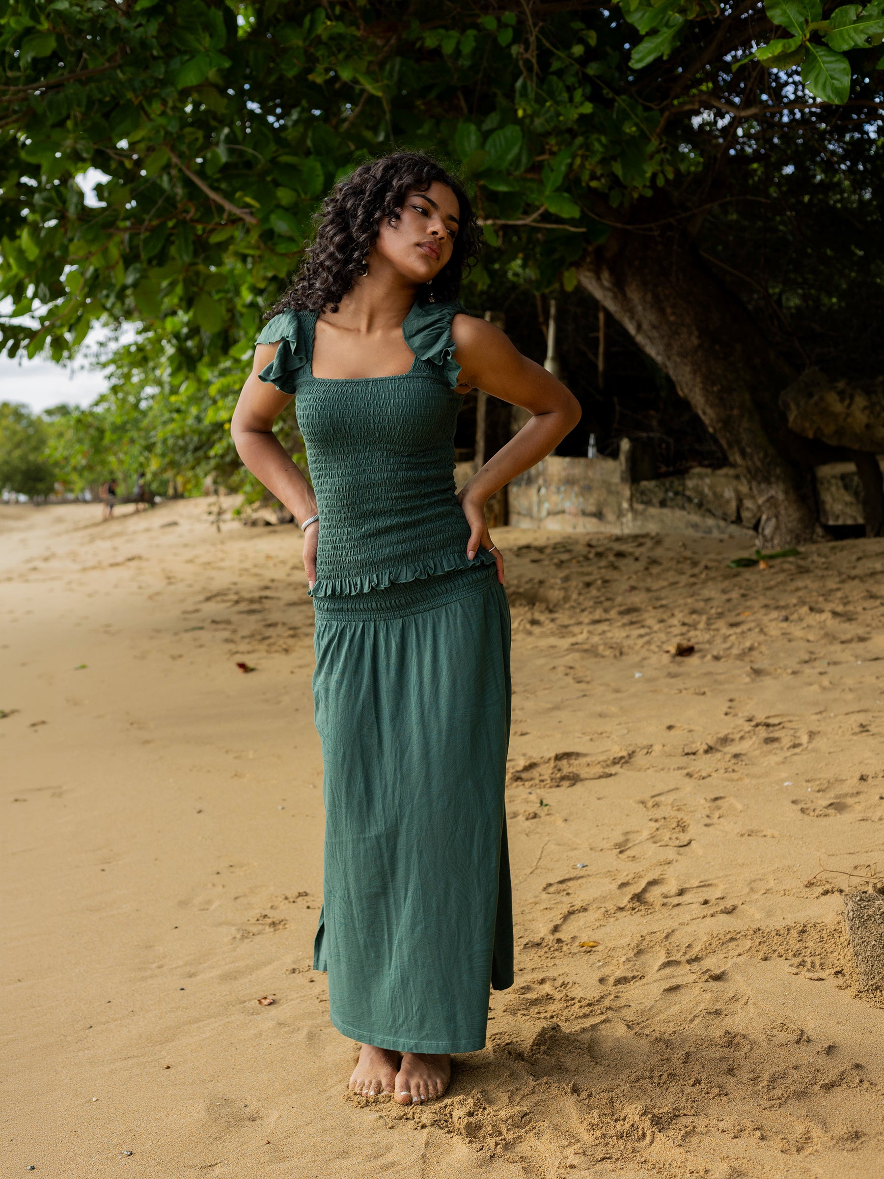 Smocked Skirt | Tropics