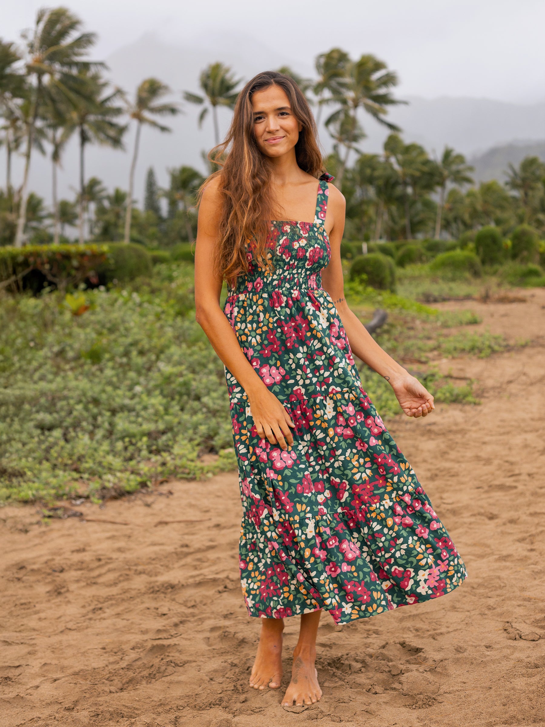 green emerald velvet dress Agnes Satin Maxi Dress main image 0