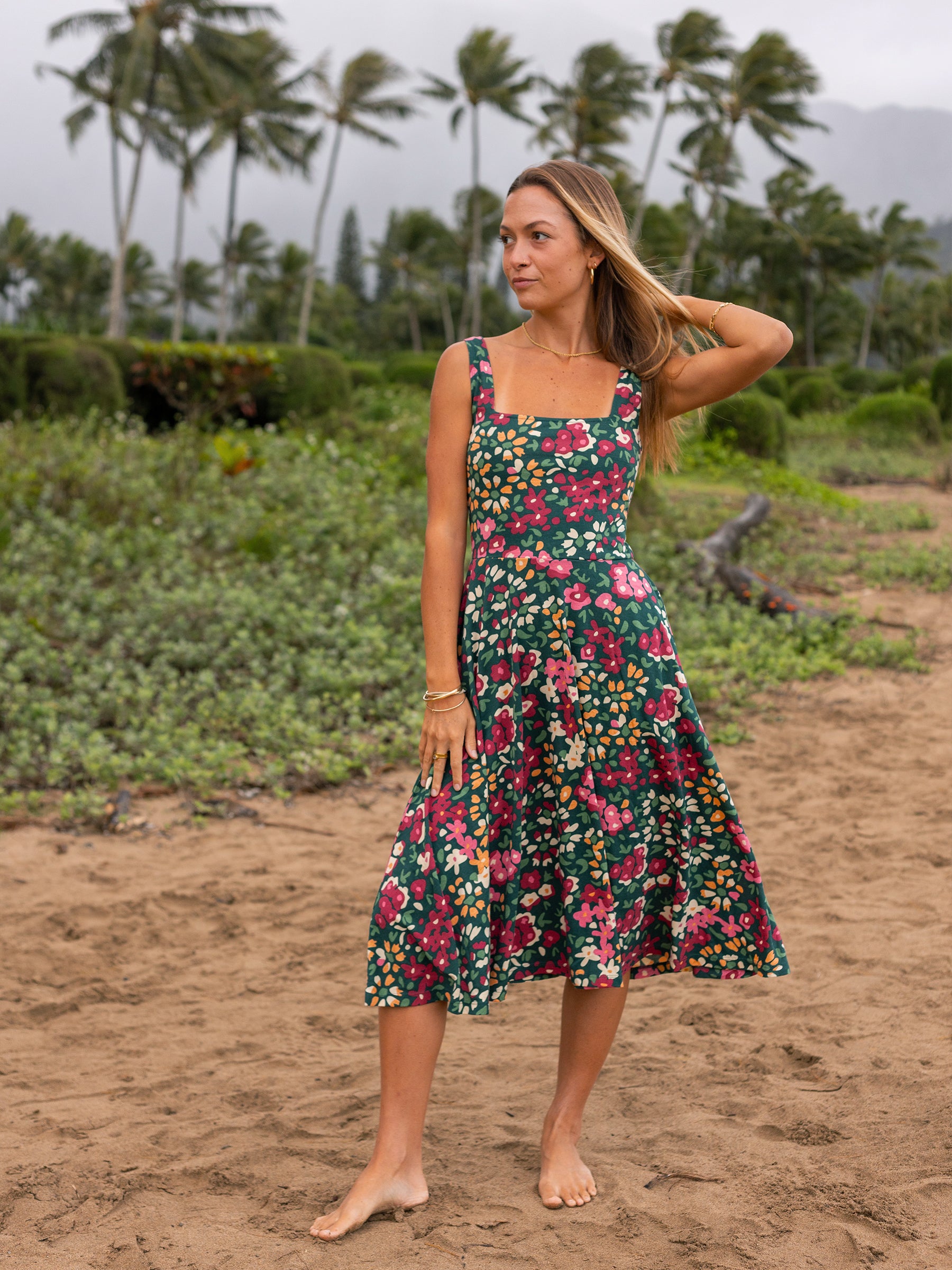 Women's Organic Cotton Midi Dress