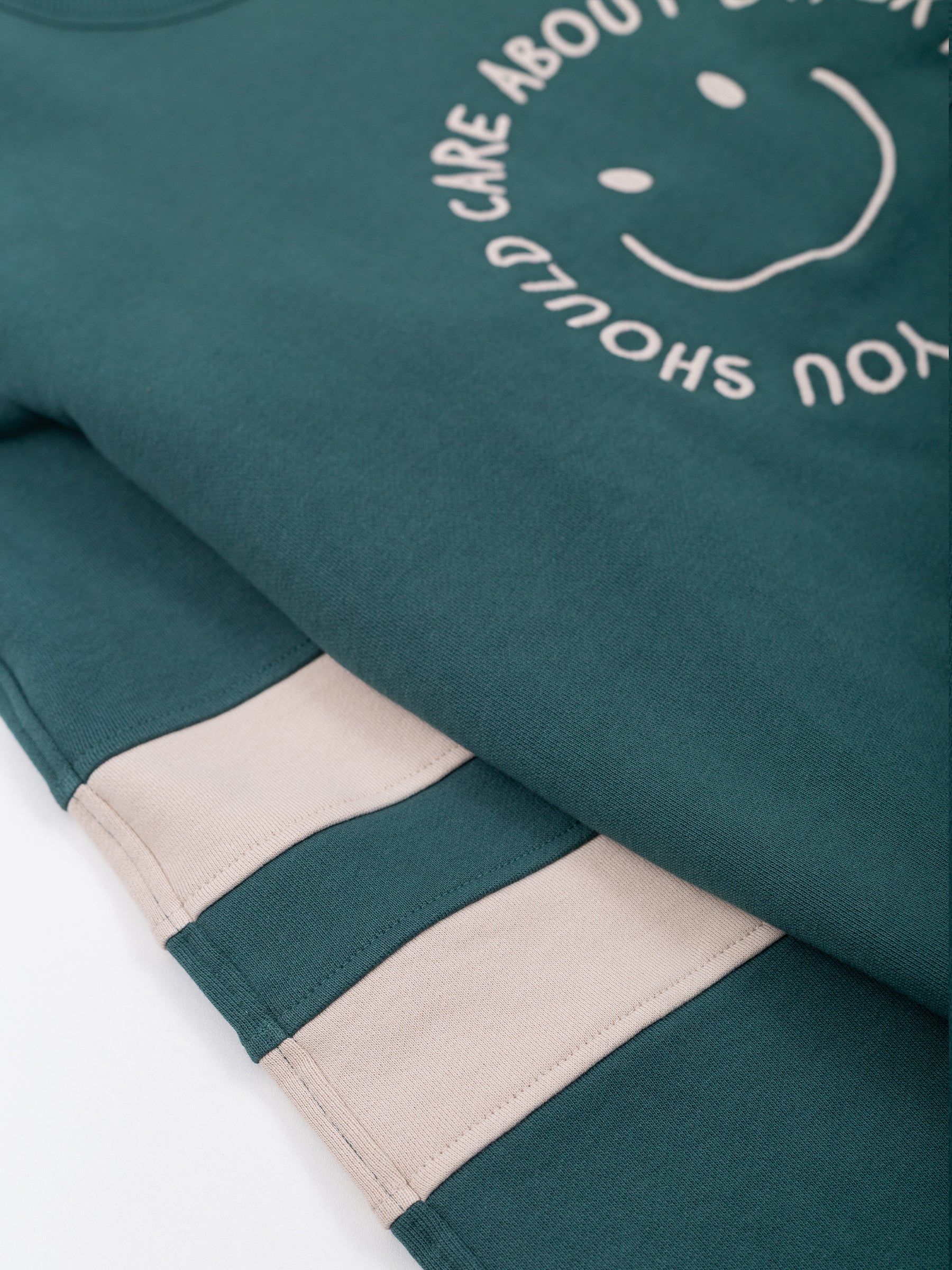 YOU SHOULD CARE Embroidered Organic Pullover