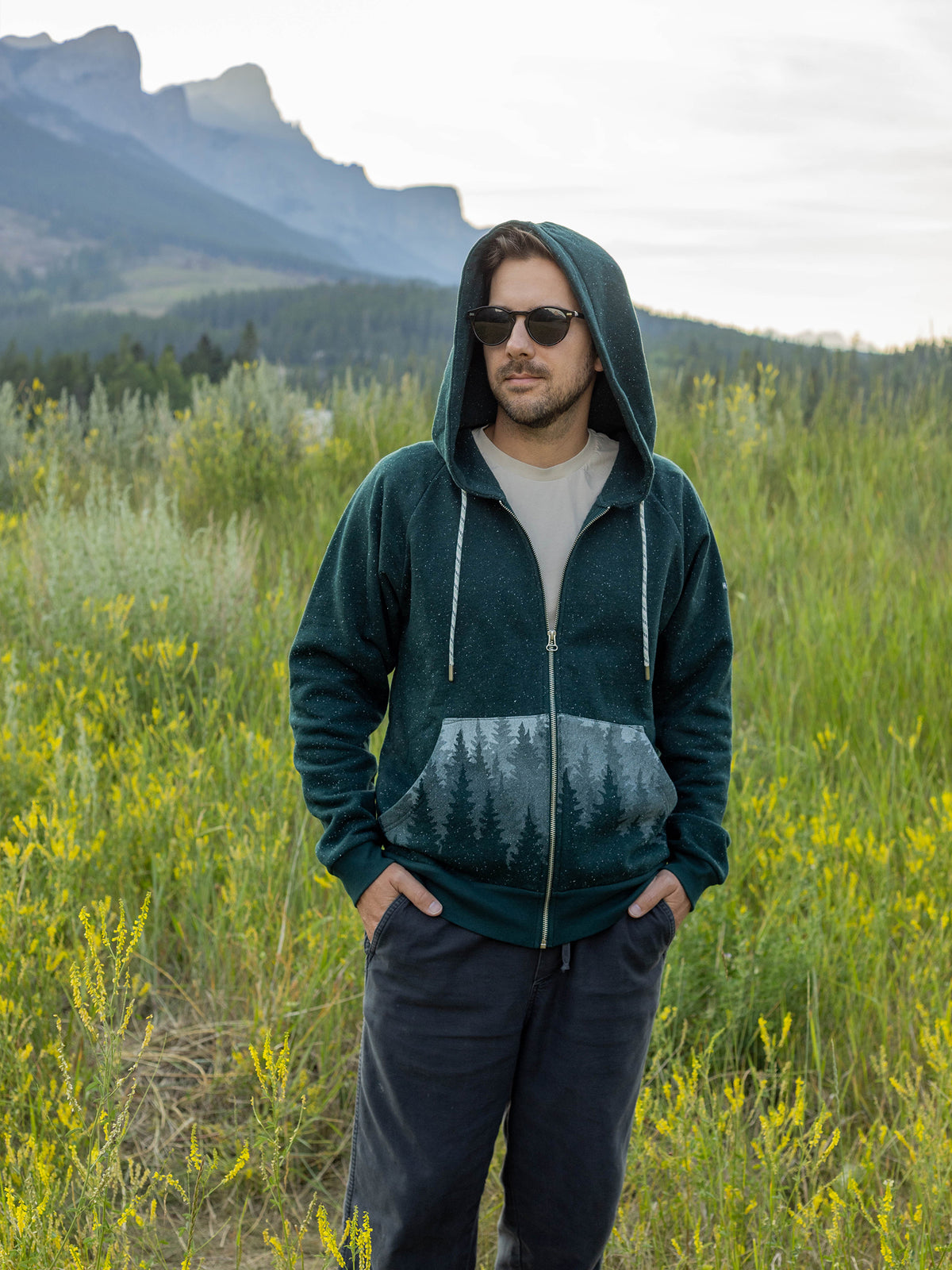 Misty Forest Zip Hoodie