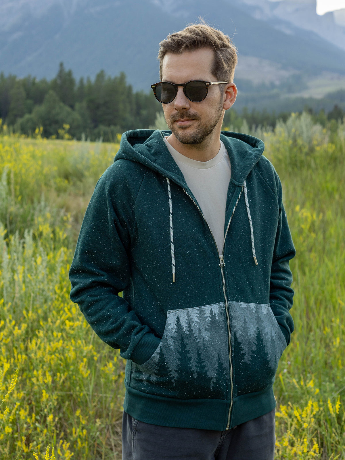 Misty Forest Zip Hoodie