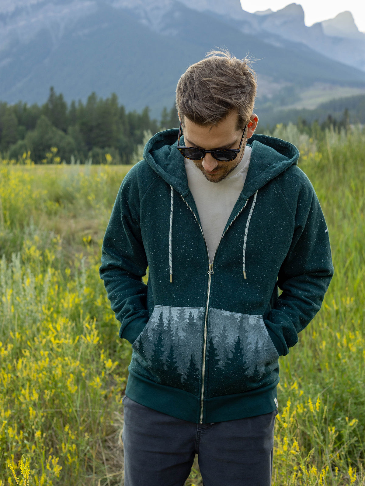 Misty Forest Zip Hoodie