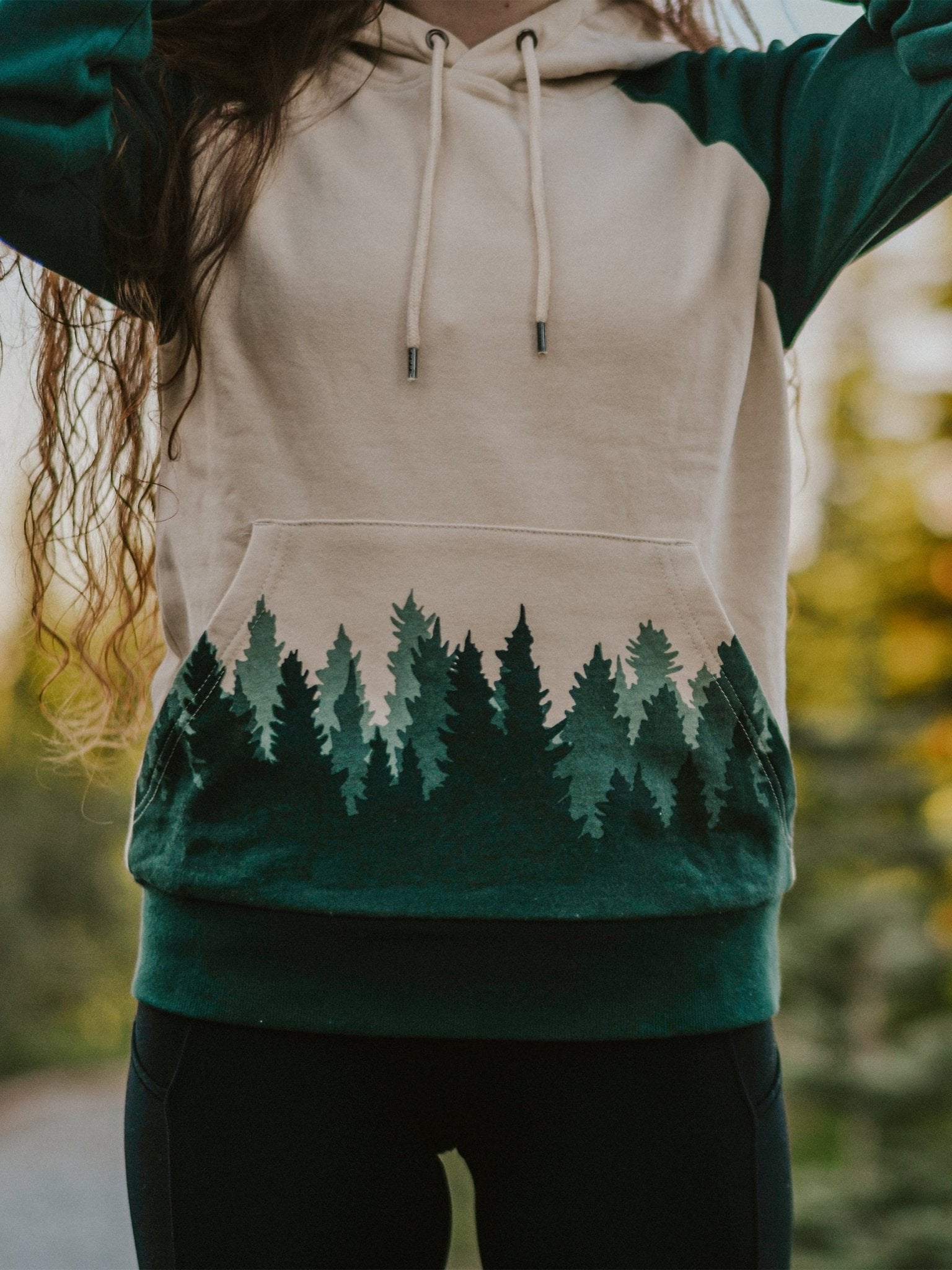 Fading Forest Hoodie Organic Sweatshirt - Happy Earth Apparel
