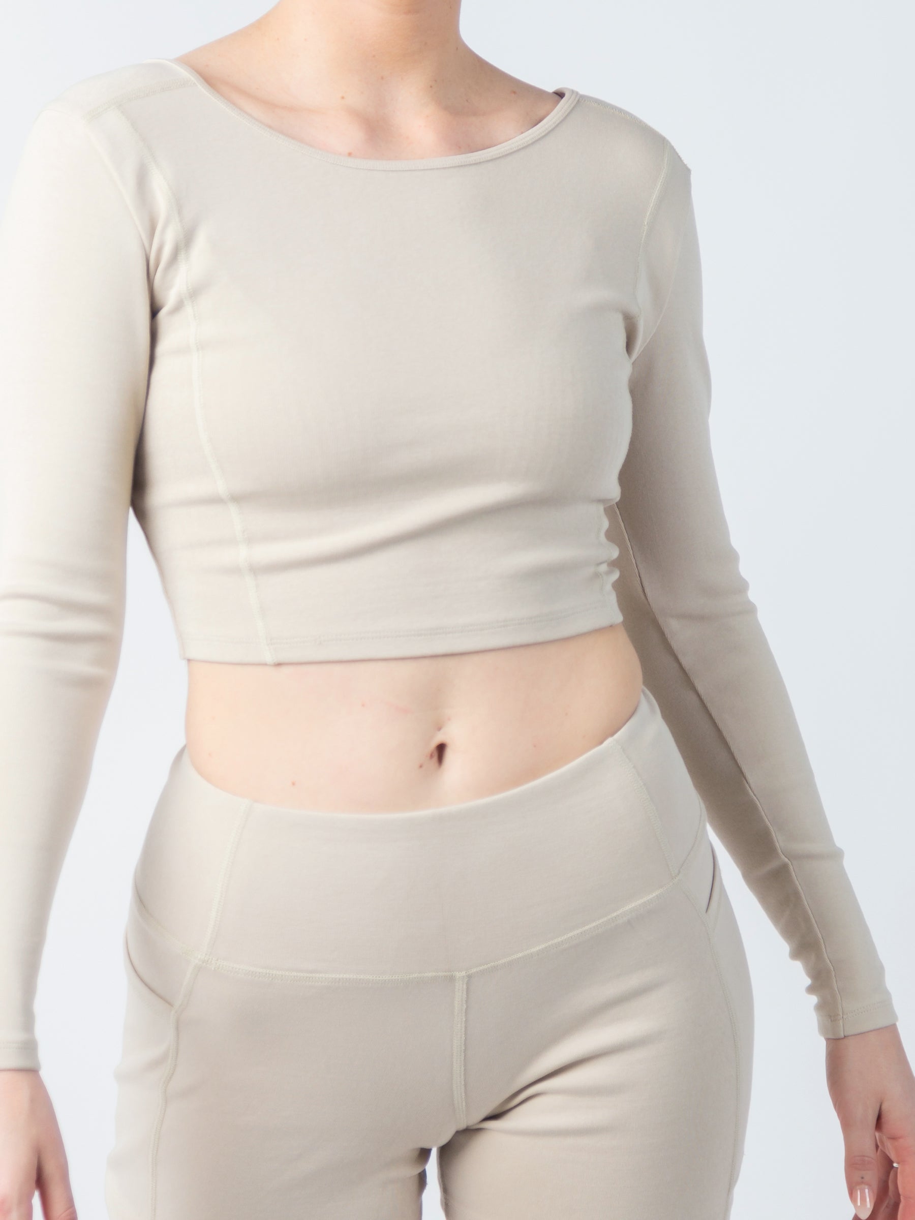 PlantTec™ Reversible Long Sleeve Tee | Sandstone