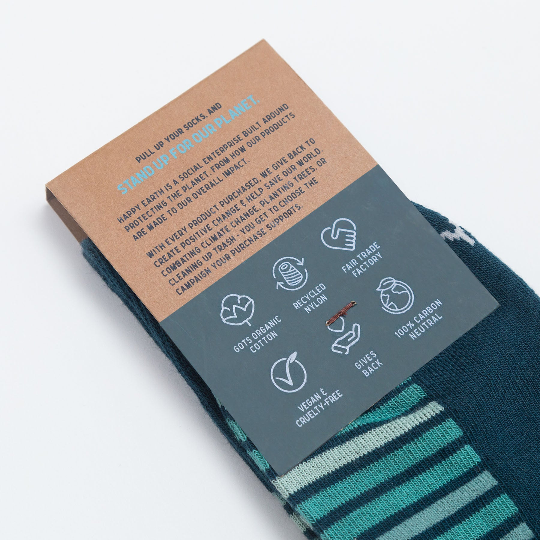 Make Waves Socks-Organic Socks-Happy Earth