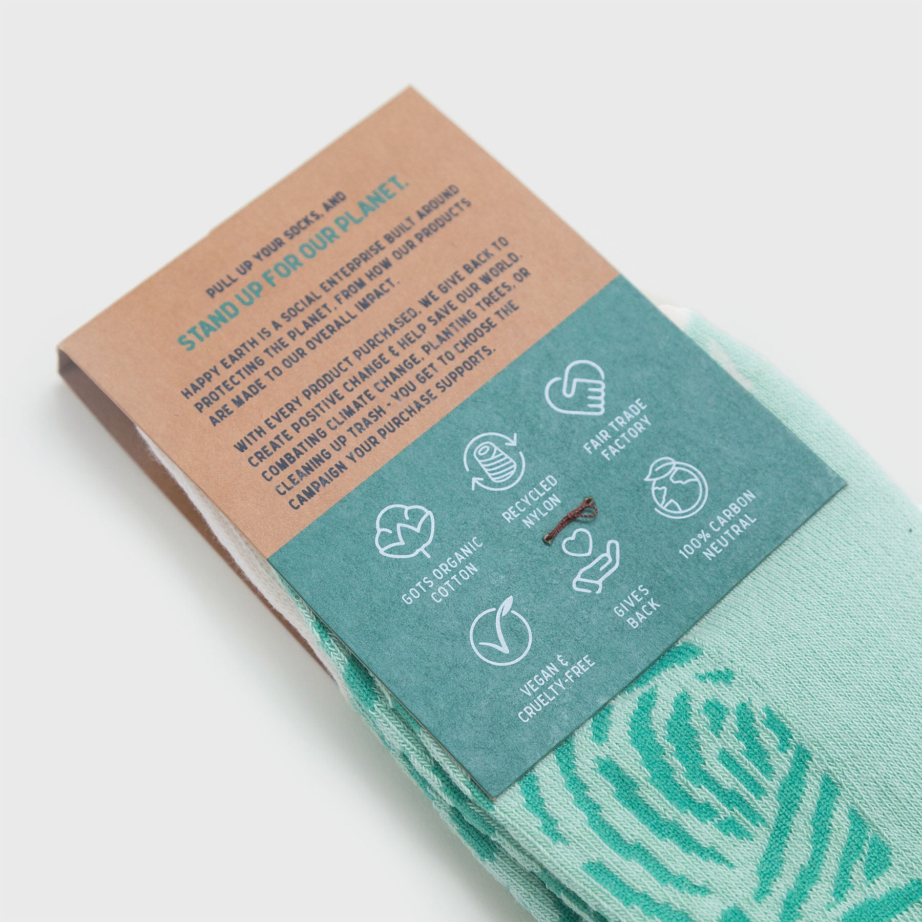 Sea Turtle Socks-Organic Socks-Happy Earth
