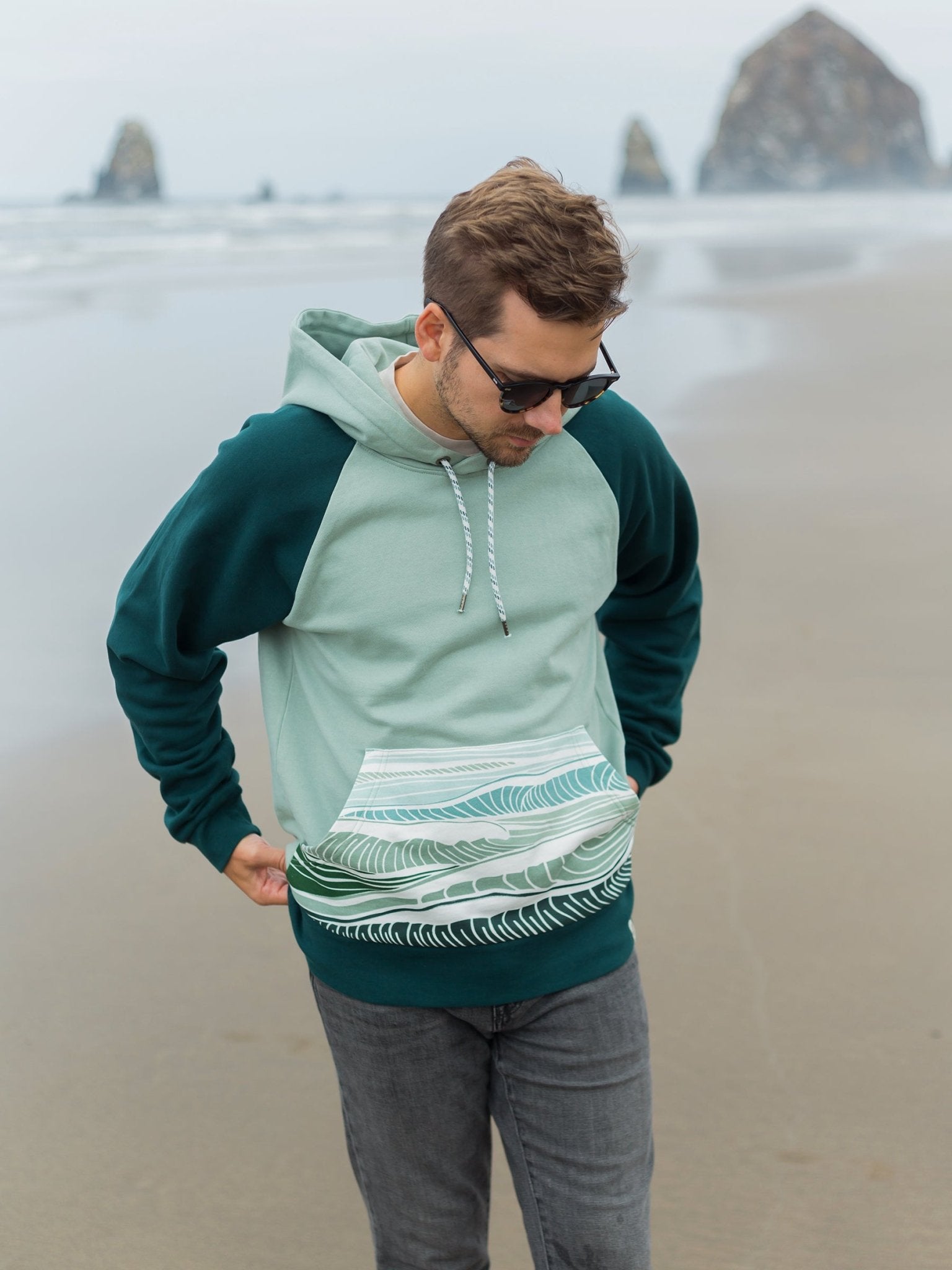 Beach Break Hoodie Organic Sweatshirt - Happy Earth Apparel