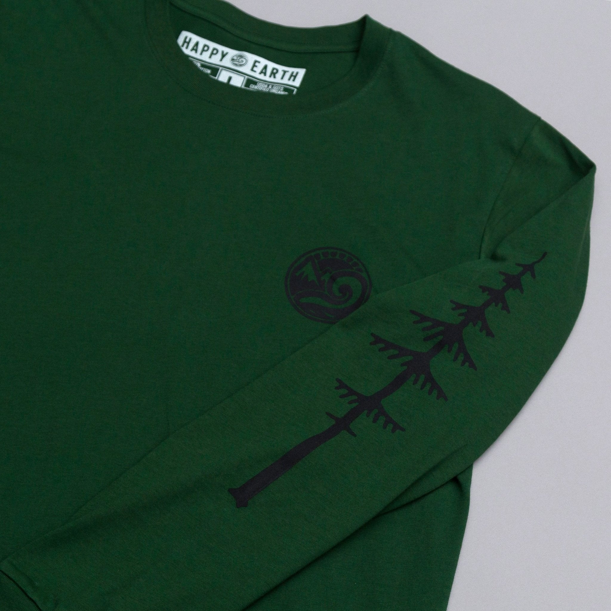 Forest Guardian Organic Long Sleeve Tee - Happy Earth Apparel