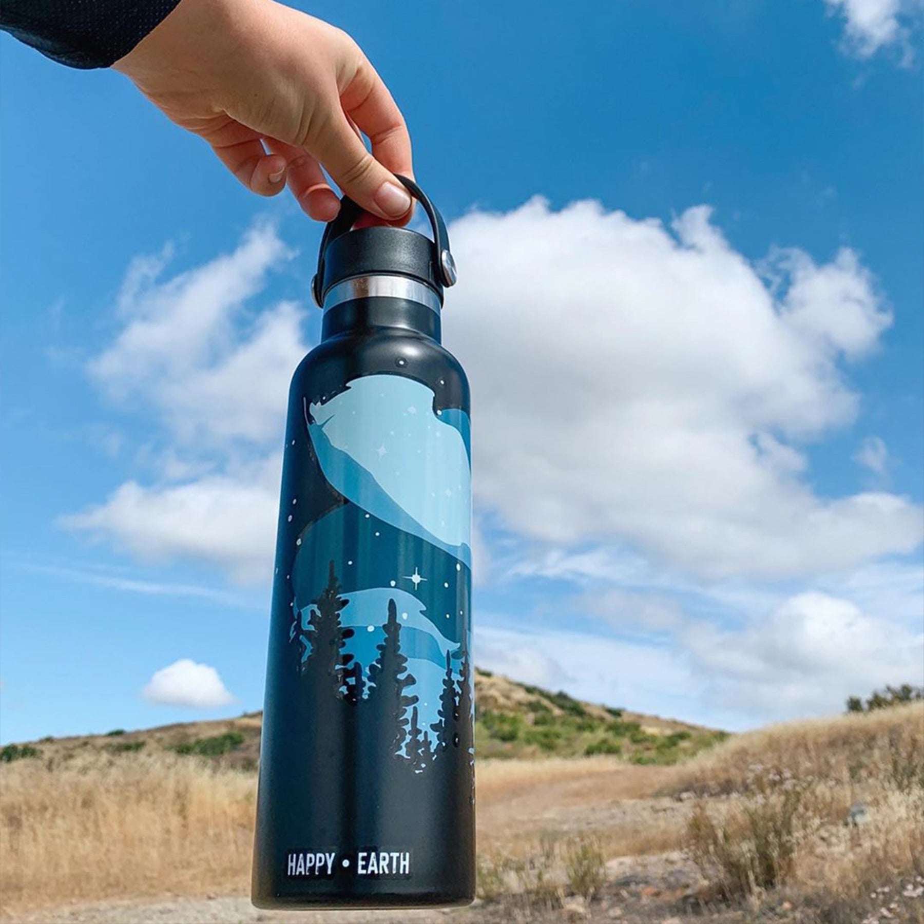 Into the Woods Water Bottle Zero Waste - Happy Earth Apparel
