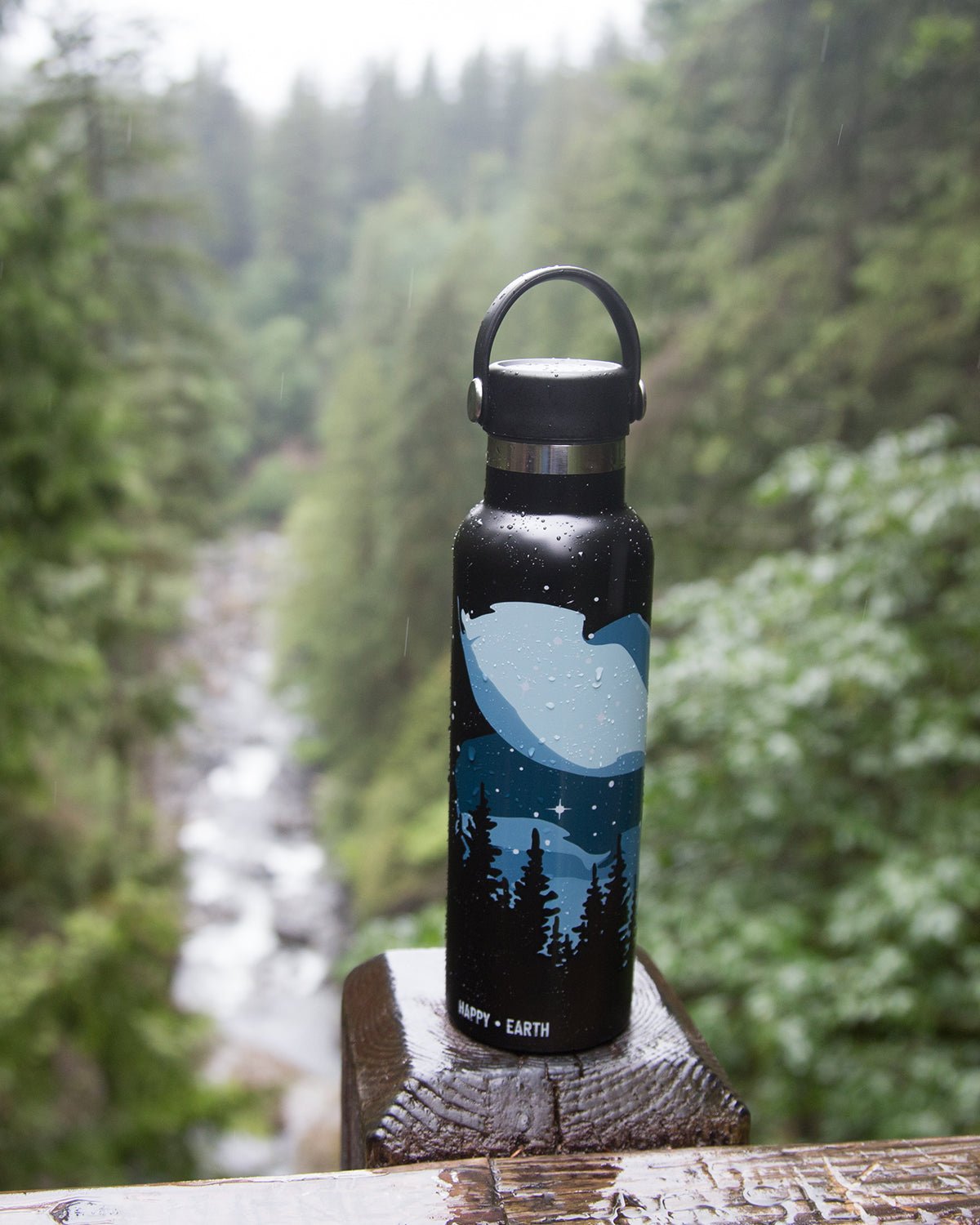 Into the Woods Water Bottle Zero Waste - Happy Earth Apparel