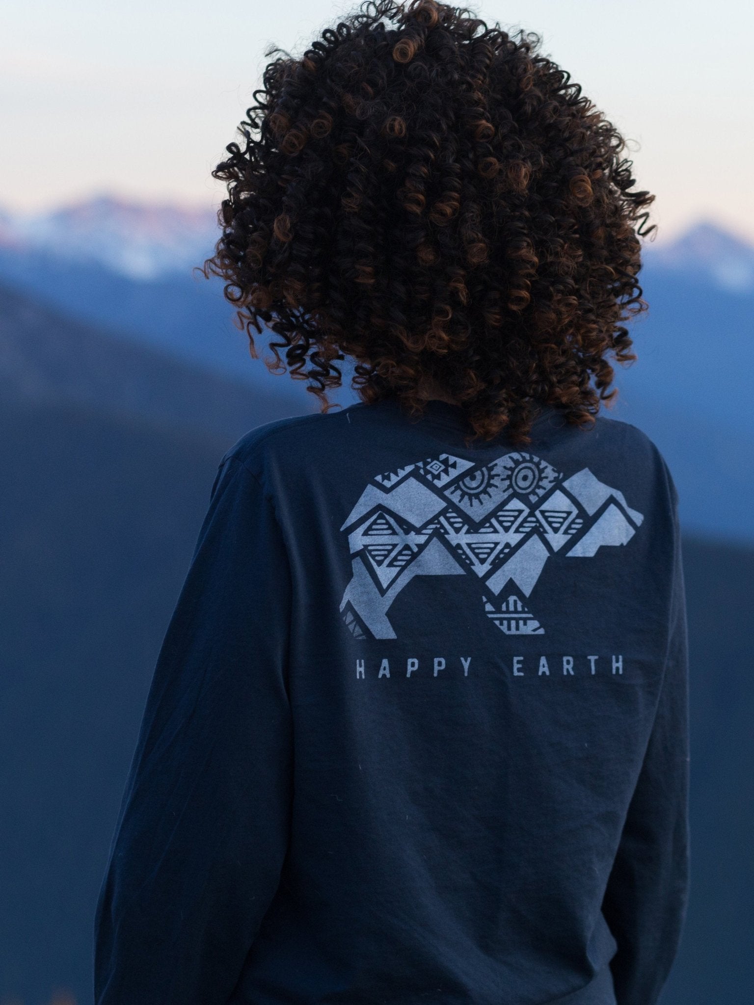 Ours Polaire Organic Long Sleeve Tee - Happy Earth Apparel