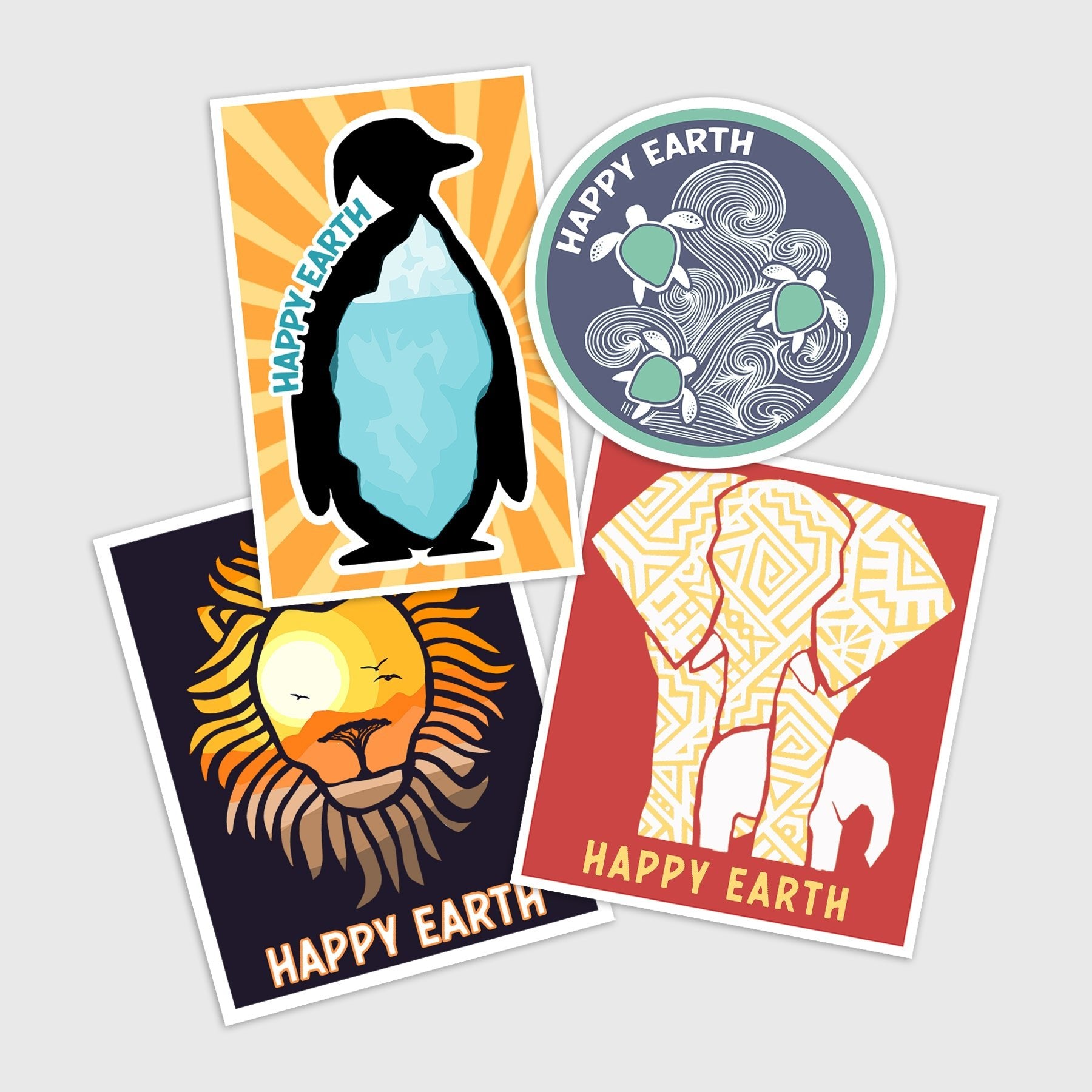 Vulnerable Species Stickers Stickers - Happy Earth Apparel